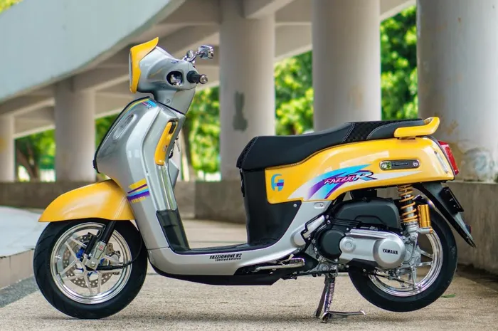 Modifikasi Skutik Yamaha Fazzio Hybrid Pilih Livery Yamaha F1ZR, Ini Alasannya