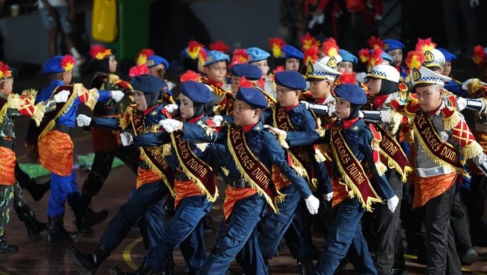 Potret Memukau Siswa SD di Riau Unjuk Kebolehan di Festival Polisi Cilik